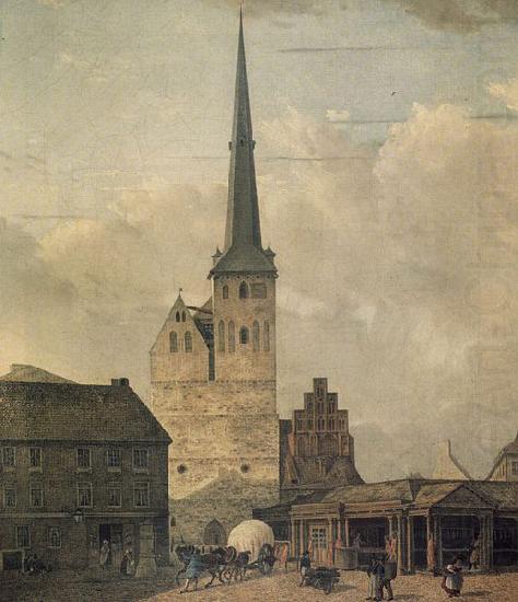 Berlin, Nikolaikirche von Westen, Johann Heinrich Hintze
